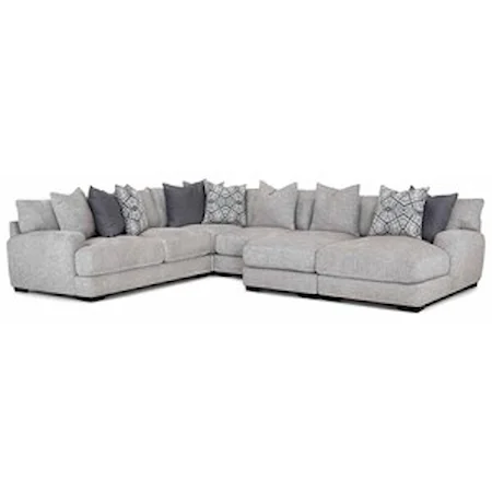 L-Shaped Sectional Sofa with Chaise